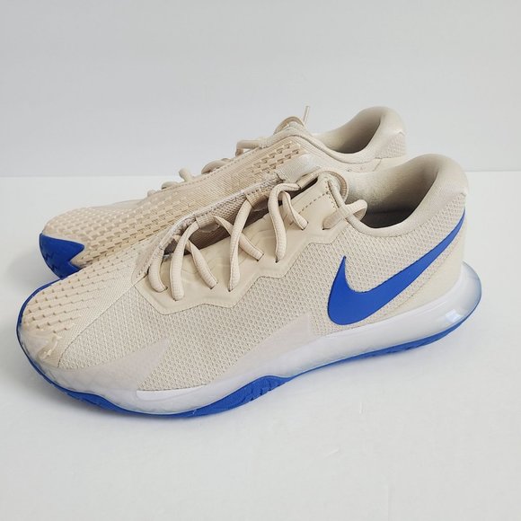 NEW Nike Zoom Vapor Cage 4 Rafa Tennis Shoes DD1579-104 Size 11.5 Sanddrift - Picture 1 of 7